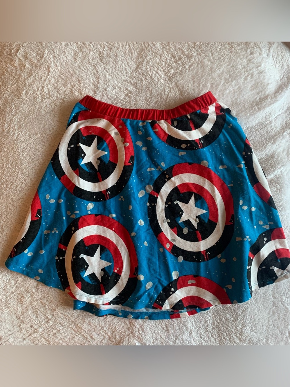 Marvel American Dream Captain America Shield Skater Mini Skirt